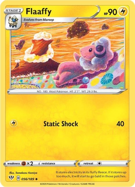 Image for Flaaffy (056/189) [SWSH03: Darkness Ablaze] - Pokemon