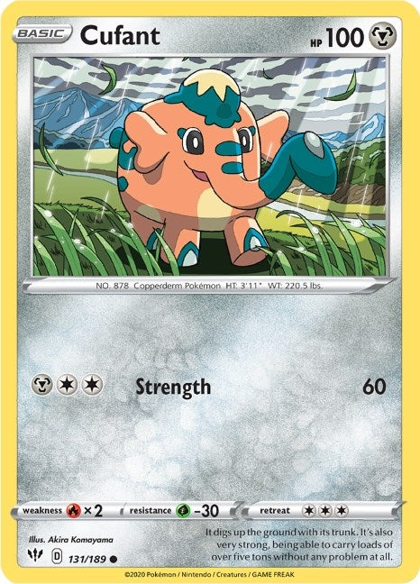 Image for Cufant (131/189) [SWSH03: Darkness Ablaze] - Pokemon