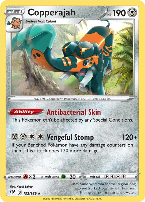 Copperajah (132/189) [SWSH03: Darkness Ablaze]