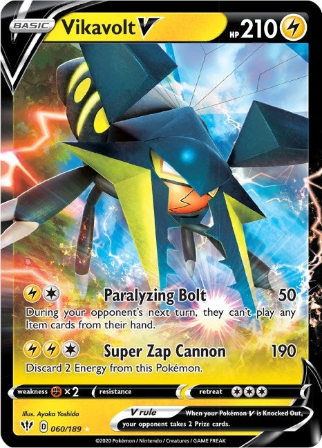 Image for Vikavolt V (060/189) [SWSH03: Darkness Ablaze] - Pokemon