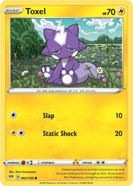 Image for Toxel (062/189) [SWSH03: Darkness Ablaze] - Pokemon