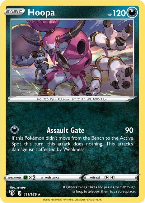 Image for Hoopa (111/189) [SWSH03: Darkness Ablaze] - Pokemon