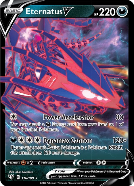Image for Eternatus V (116/189) [SWSH03: Darkness Ablaze] - Pokemon