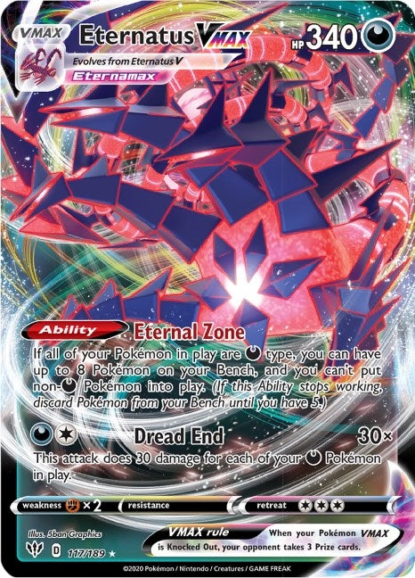 Image for Eternatus VMAX (117/189) [SWSH03: Darkness Ablaze] - Pokemon