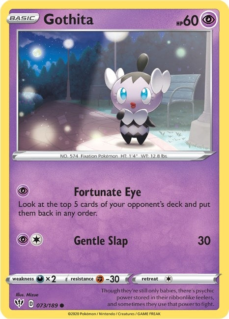 Image for Gothita (073/189) [SWSH03: Darkness Ablaze] - Pokemon