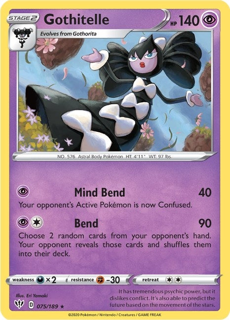 Image for Gothitelle (075/189) [SWSH03: Darkness Ablaze] - Pokemon