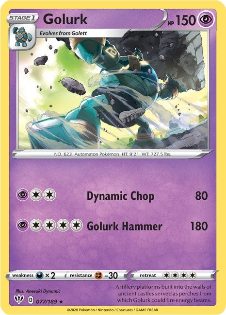 Image for Golurk (077/189) [SWSH03: Darkness Ablaze] - Pokemon