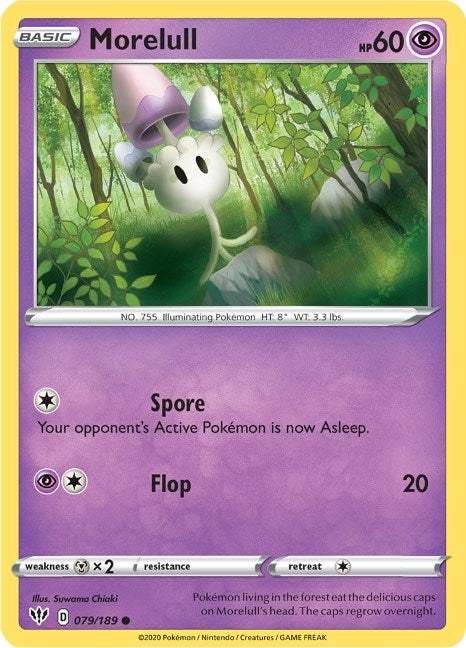Image for Morelull (079/189) [SWSH03: Darkness Ablaze] - Pokemon