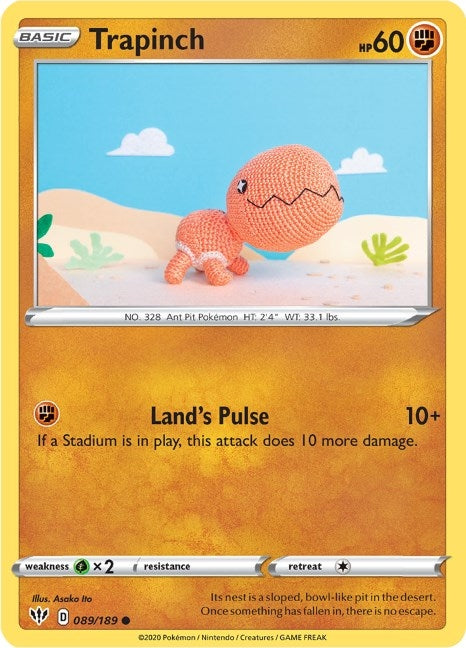 Image for Trapinch (089/189) [SWSH03: Darkness Ablaze] - Pokemon