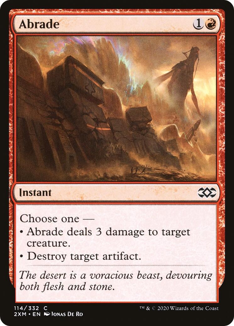 Image for Abrade (114) [Double Masters] - Magic: The Gathering