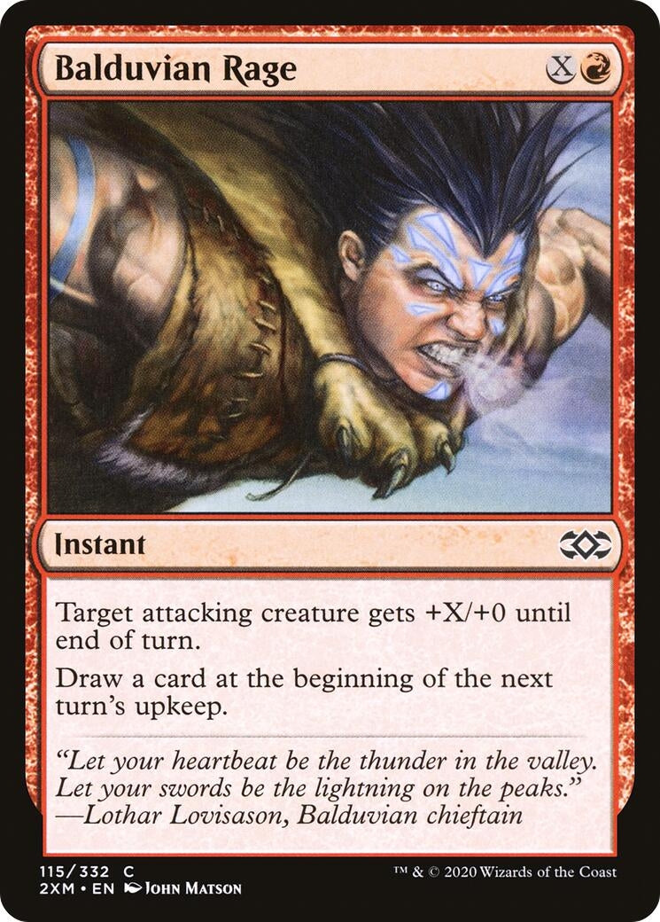 Image for Balduvian Rage (115) [Double Masters] - Magic: The Gathering