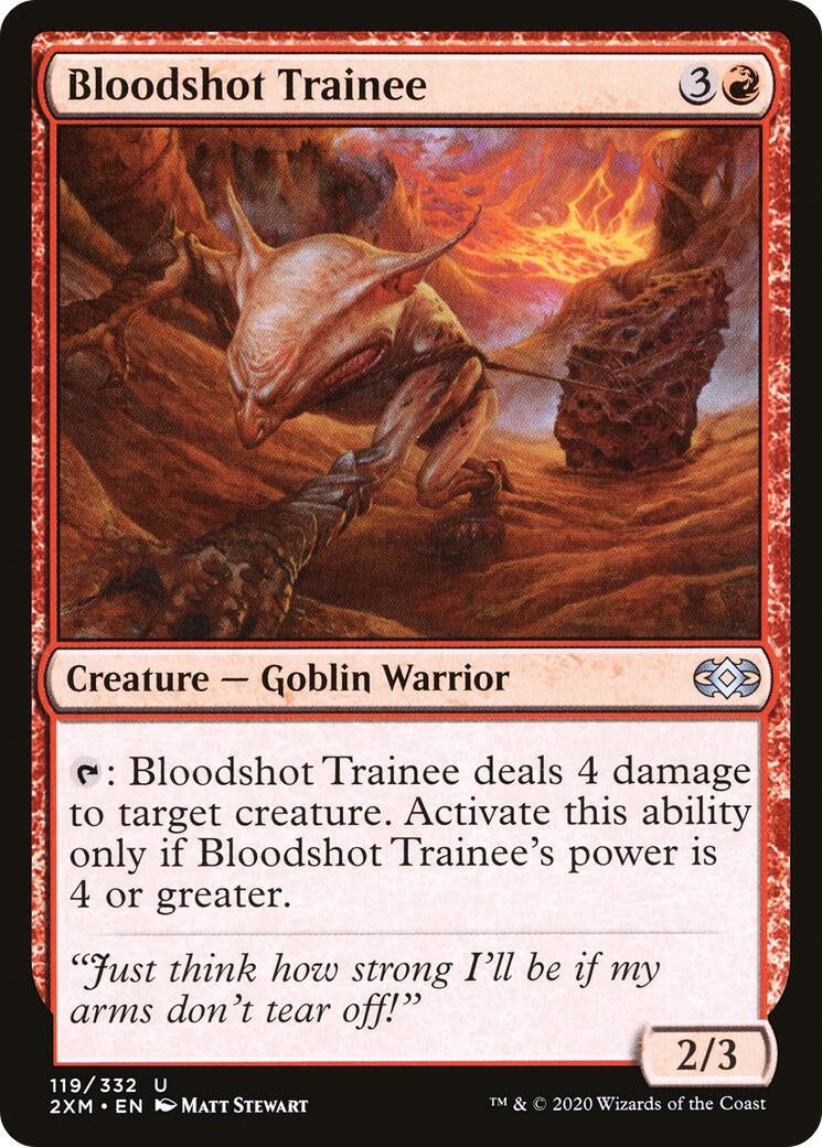 Image for Bloodshot Trainee (119) [Double Masters] - Magic: The Gathering