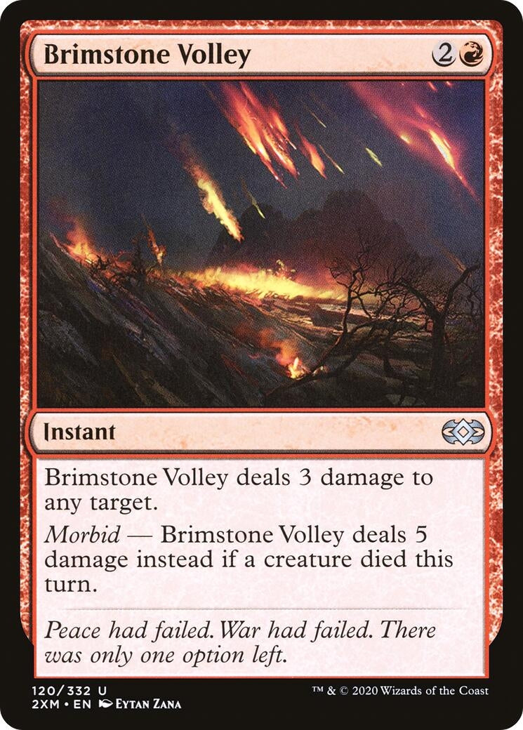Image for Brimstone Volley (120) [Double Masters] - Magic: The Gathering