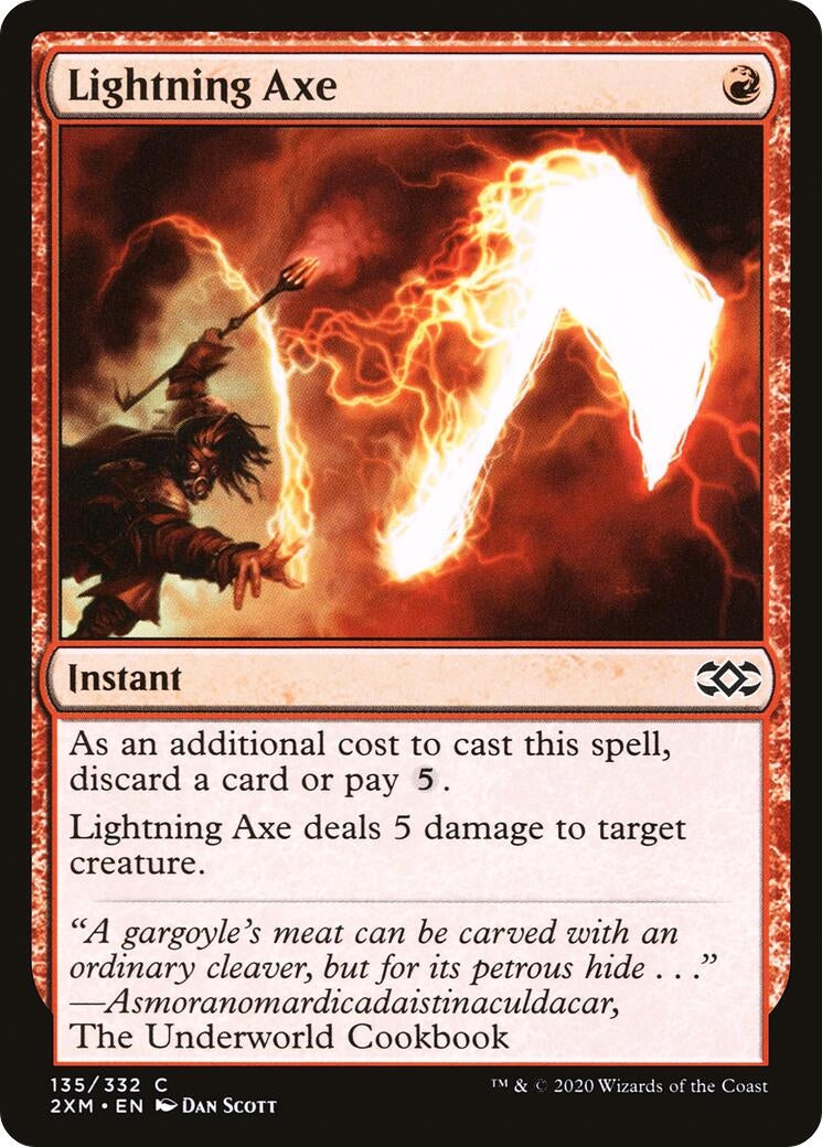 Image for Lightning Axe (135) [Double Masters] - Magic: The Gathering