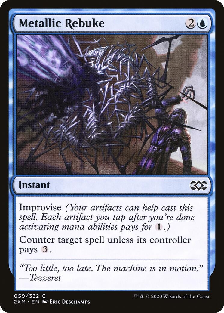 Image for Metallic Rebuke (59) [Double Masters] - Magic: The Gathering