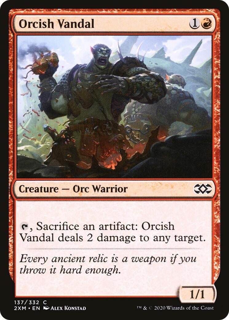 Image for Orcish Vandal (137) [Double Masters] - Magic: The Gathering