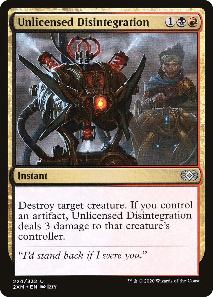 Image for Unlicensed Disintegration (224) [Double Masters] - Magic: The Gathering