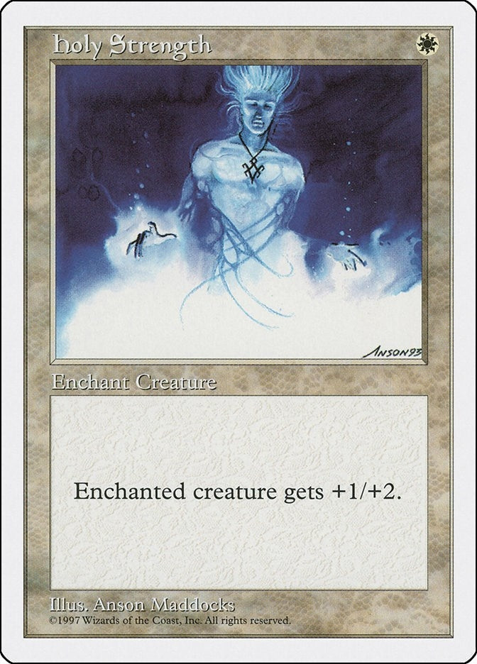 Image for Holy Strength [Fifth Edition] - Magic: The Gathering