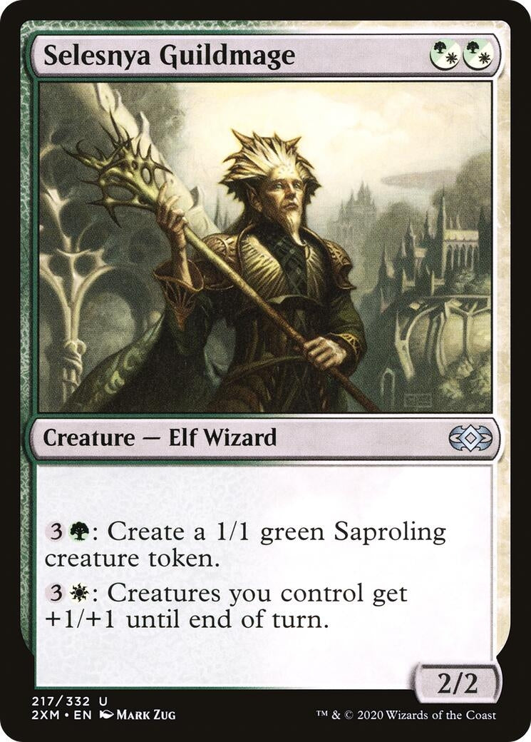 Image for Selesnya Guildmage (217) [Double Masters] - Magic: The Gathering