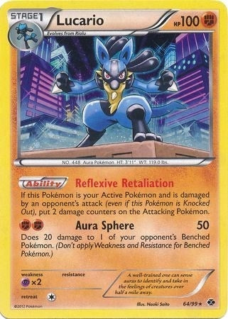 Image for Lucario - 64/99 (Cosmos Holo) (064/099) [Blister Exclusives] - Pokemon