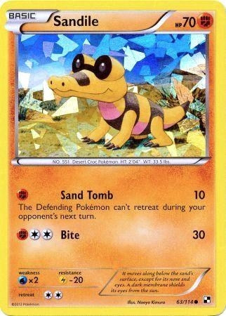 Image for Sandile - 63/114 (Cracked Ice Holo) (063/114) [Miscellaneous Cards & Products] - Pokemon