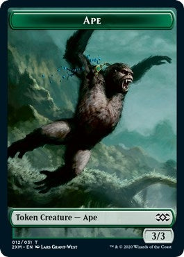 Image for Ape // Elemental Double-sided Token (12 // 20) [Double Masters] - Magic: The Gathering