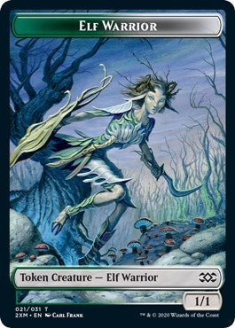 Image for Elf Warrior // Germ Double-Sided Token (21 // 10) [Double Masters] - Magic: The Gathering