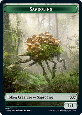 Image for Saproling // Servo Double-Sided Token (17 // 25) [Double Masters] - Magic: The Gathering