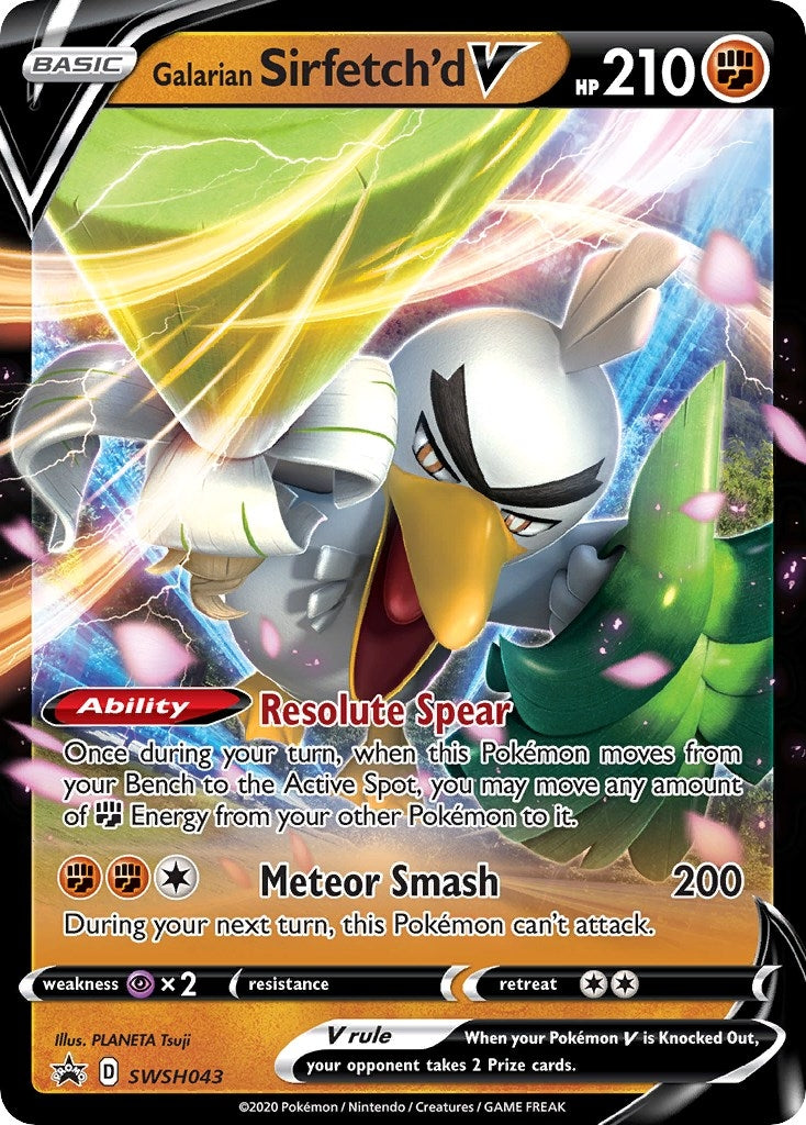 Image for Galarian Sirfetch'd V - SWSH043 (SWSH043) [SWSH: Sword & Shield Promo Cards] - Pokemon