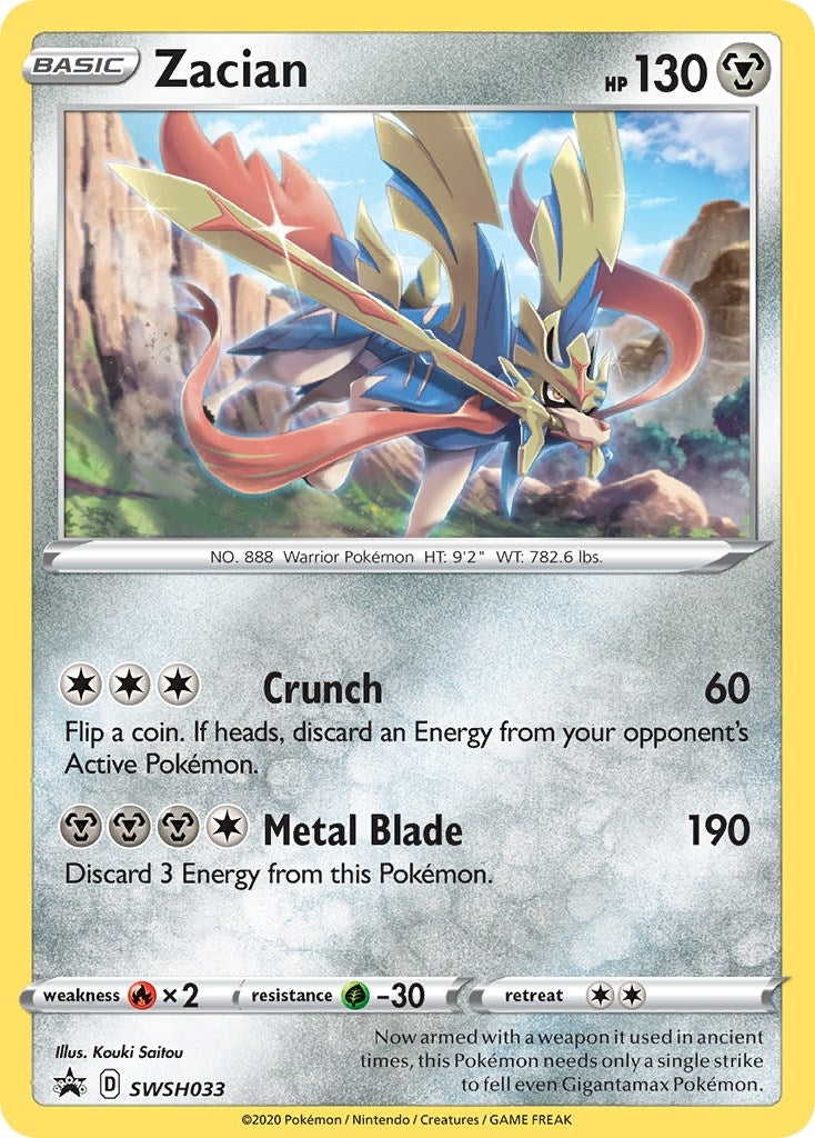 Image for Zacian - SWSH033 (SWSH033) [SWSH: Sword & Shield Promo Cards] - Pokemon