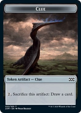 Image for Clue // Golem Double-Sided Token (22 // 23) [Double Masters] - Magic: The Gathering