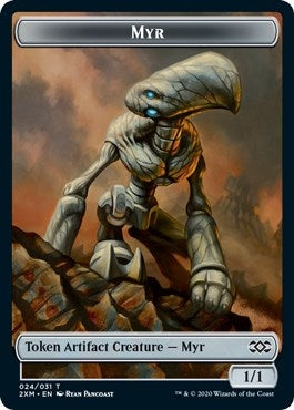 Image for Myr (024) // Thopter (008) Double-Sided Token (24 // 8) [Double Masters] - Magic: The Gathering