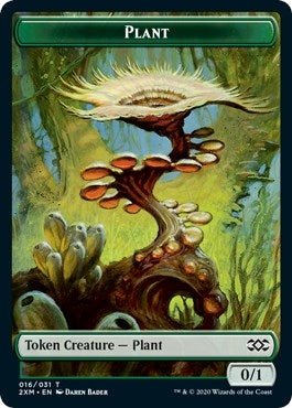 Image for Plant // Saproling Double-Sided Token (16 // 17) [Double Masters] - Magic: The Gathering