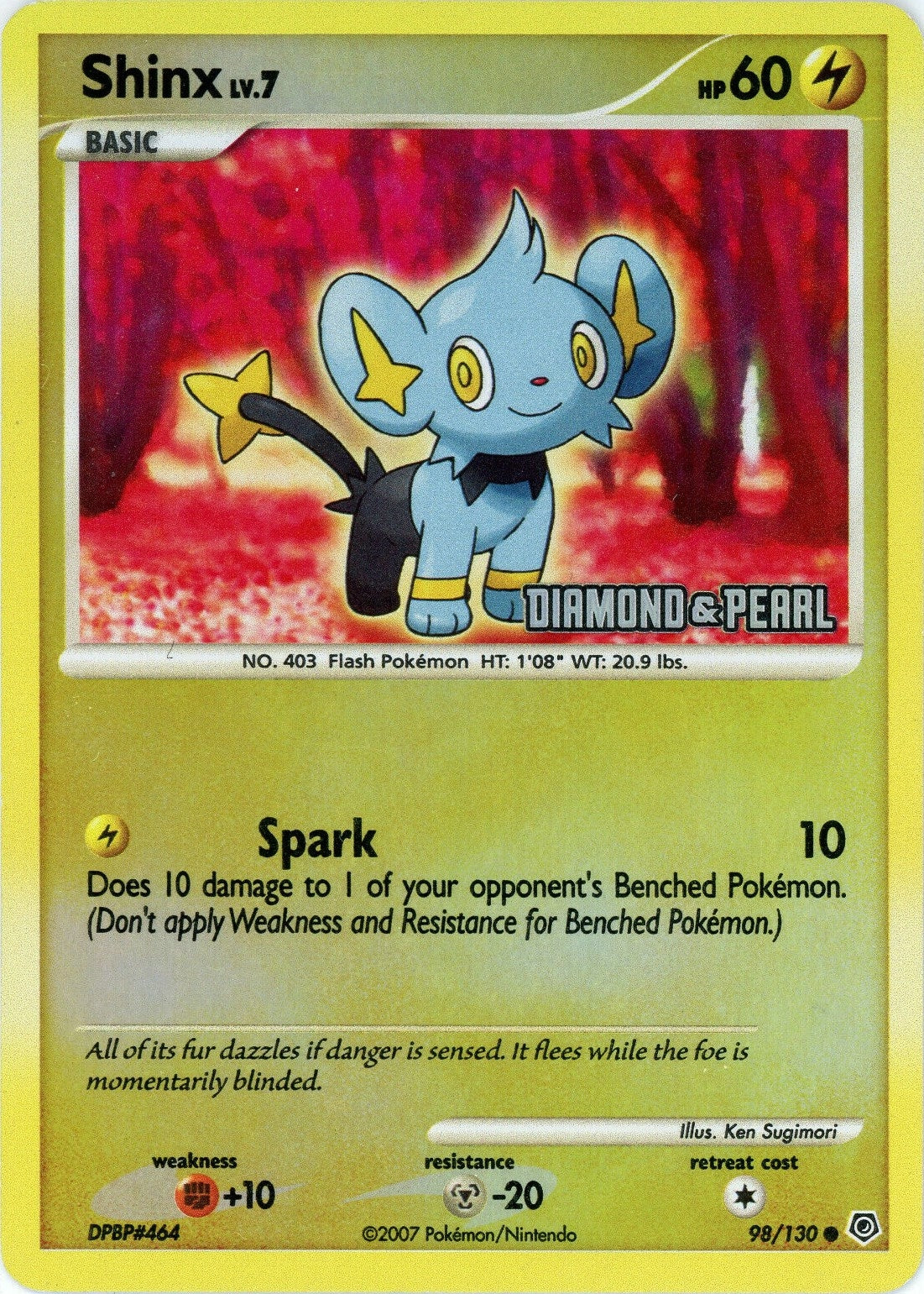 Image for Shinx - 98/130 [Diamond & Pearl] (098/130) [Burger King Promos] - Pokemon