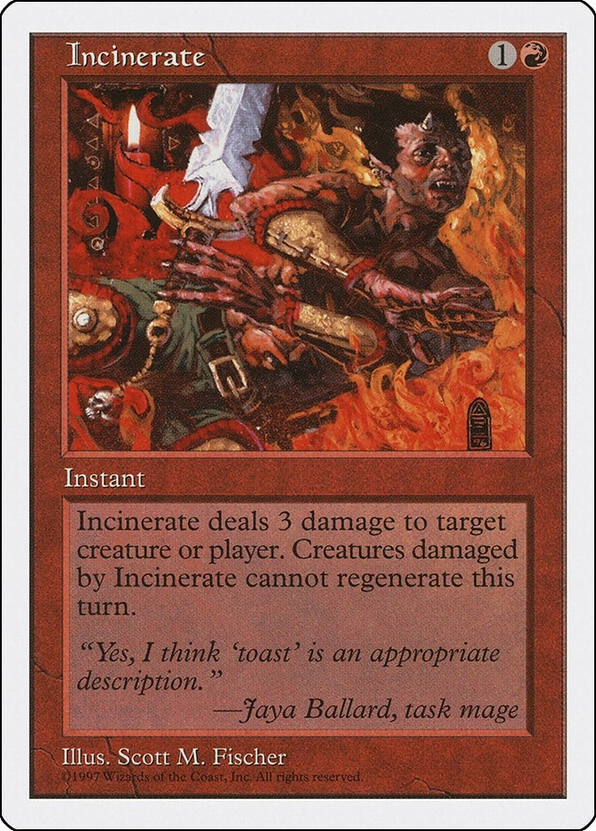 Image for Incinerate [Fifth Edition] - Magic: The Gathering