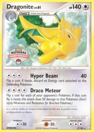 Image for Dragonite - 2/146 (National Championships) (002/146) [League & Championship Cards] - Pokemon