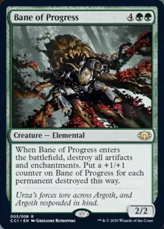 Image for Bane of Progress (3) [Commander Collection: Green] - Magic: The Gathering