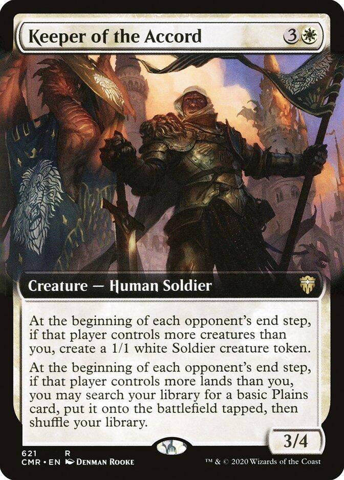 Image for Keeper of the Accord (Extended Art) (621) [Commander Legends] - Magic: The Gathering