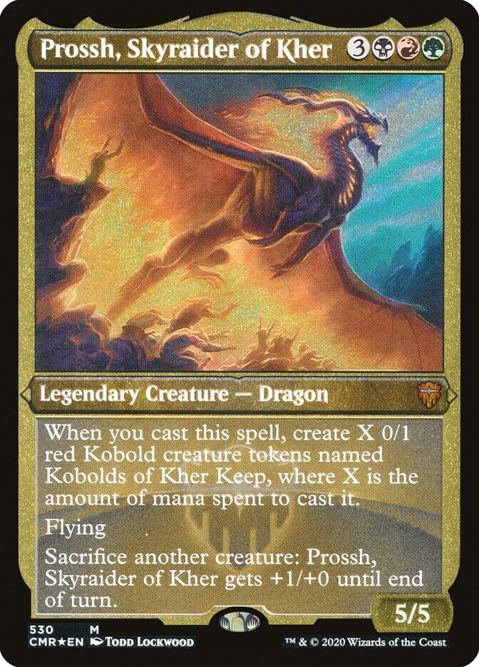 Image for Prossh, Skyraider of Kher (Foil Etched) (530) [Commander Legends] - Magic: The Gathering