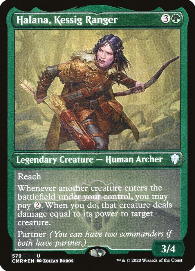 Image for Halana, Kessig Ranger (Foil Etched) (579) [Commander Legends] - Magic: The Gathering