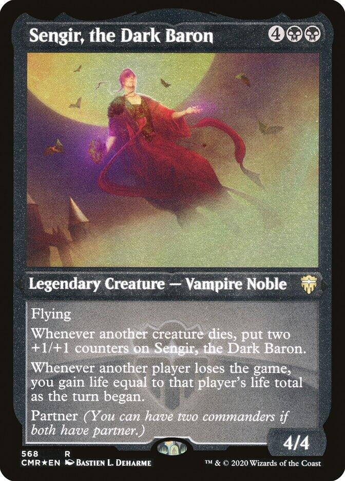 Image for Sengir, the Dark Baron (Foil Etched) (568) [Commander Legends] - Magic: The Gathering