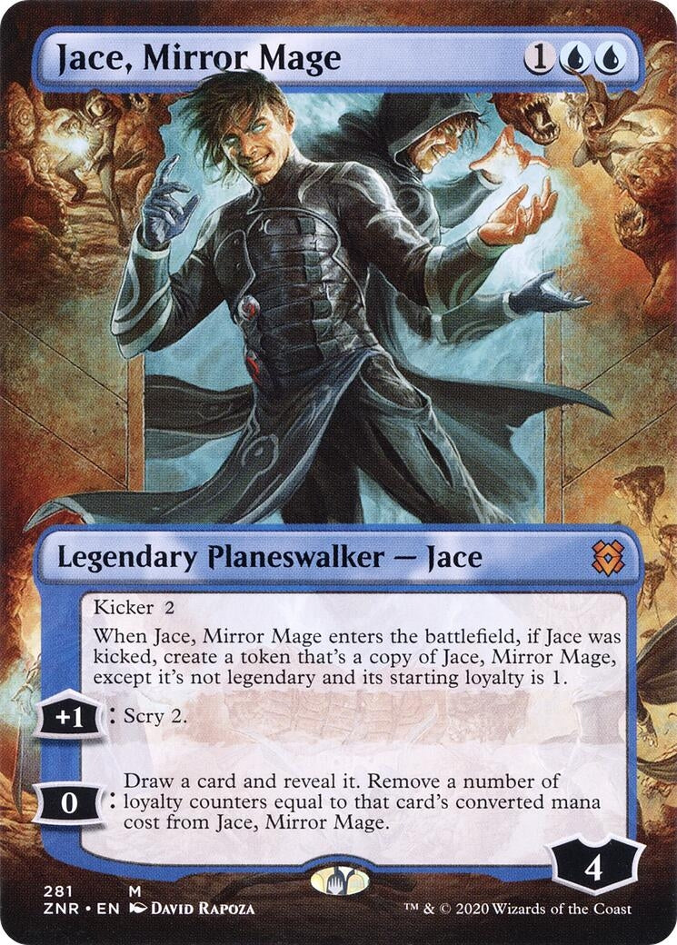 Image for Jace, Mirror Mage (Borderless) (281) [Zendikar Rising] - Magic: The Gathering