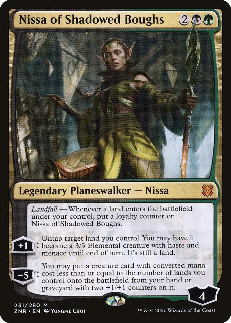 Image for Nissa of Shadowed Boughs (231) [Zendikar Rising] - Magic: The Gathering