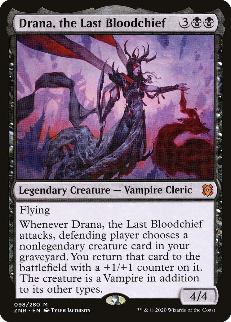 Image for Drana, the Last Bloodchief (98) [Zendikar Rising] - Magic: The Gathering