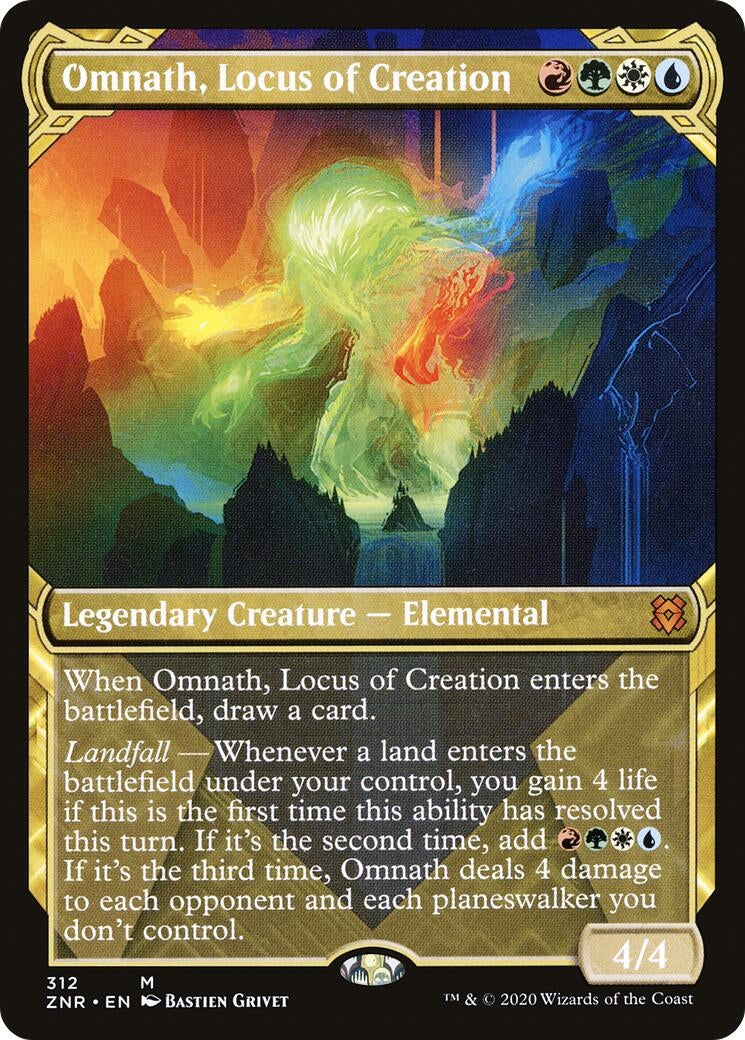 Image for Omnath, Locus of Creation (Showcase) (312) [Zendikar Rising] - Magic: The Gathering