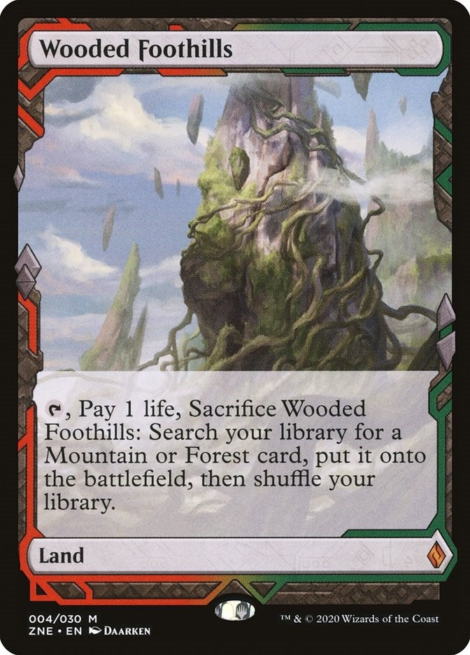Image for Wooded Foothills (4) [Zendikar Rising Expeditions] - Magic: The Gathering