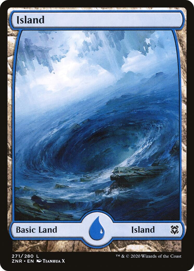 Island (271) - Full Art (271) [Zendikar Rising]