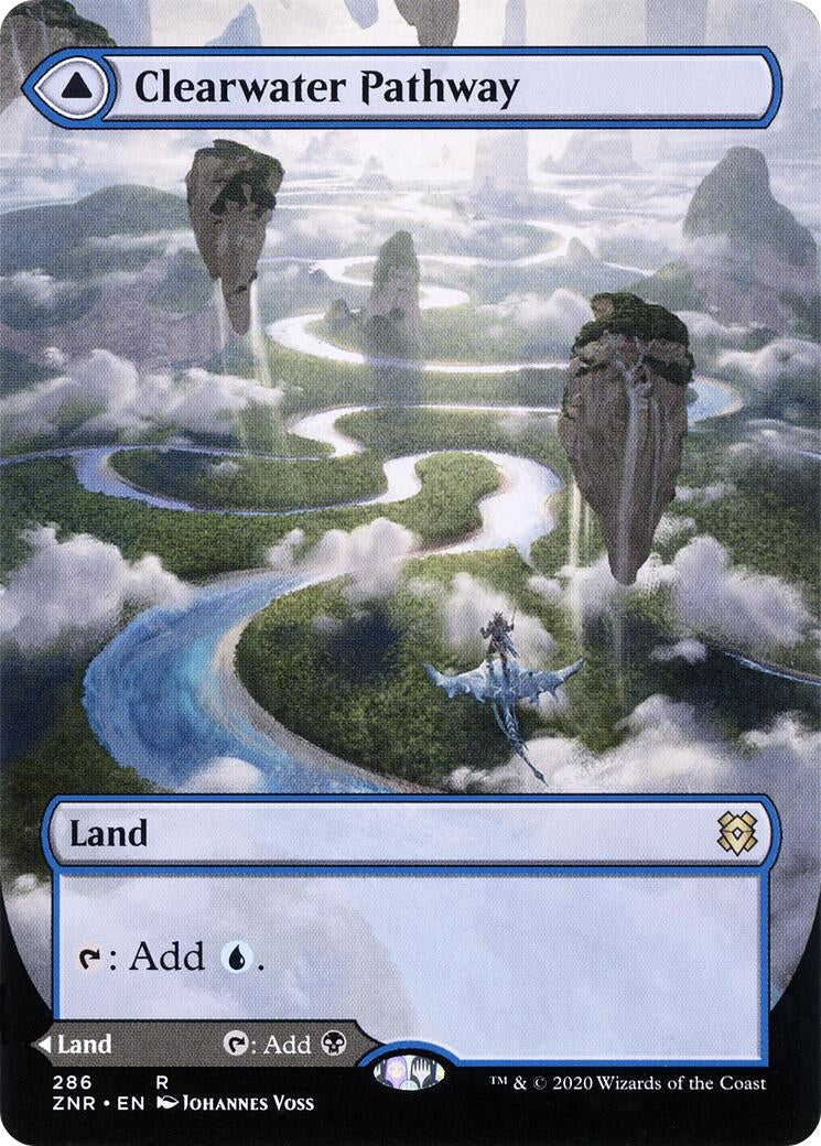 Image for Clearwater Pathway (Borderless) (286) [Zendikar Rising] - Magic: The Gathering