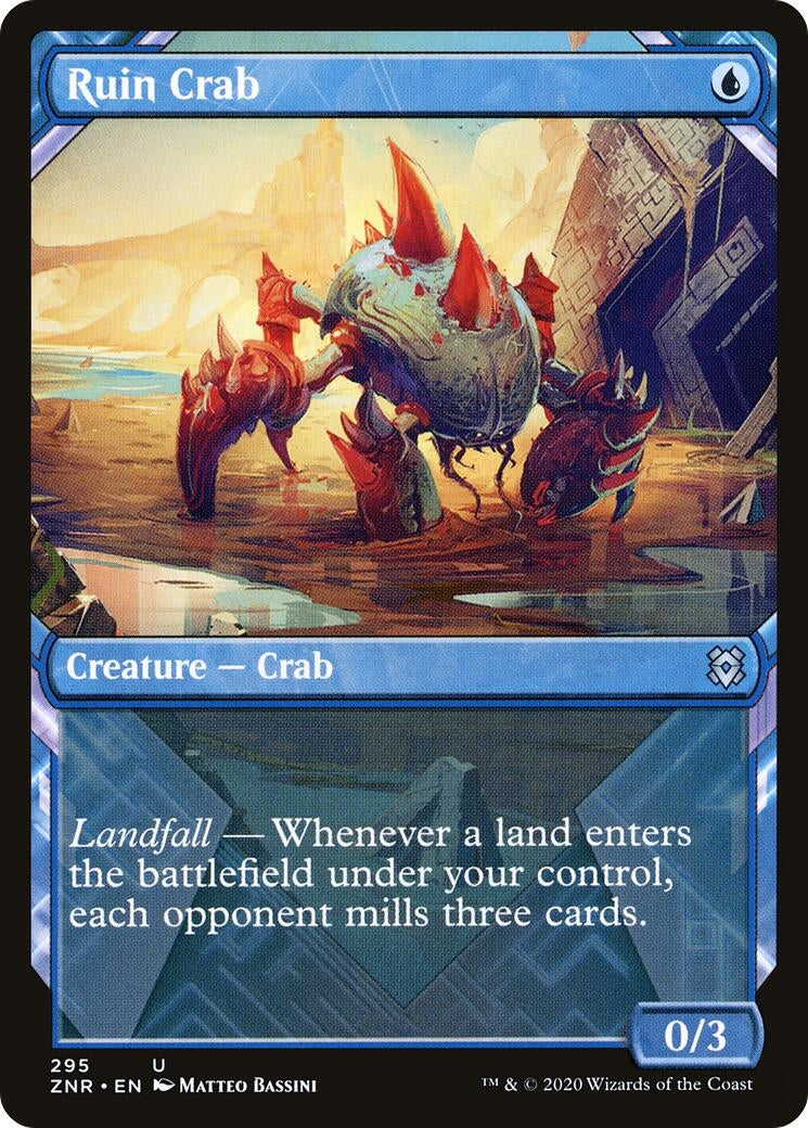 Image for Ruin Crab (Showcase) (295) [Zendikar Rising] - Magic: The Gathering