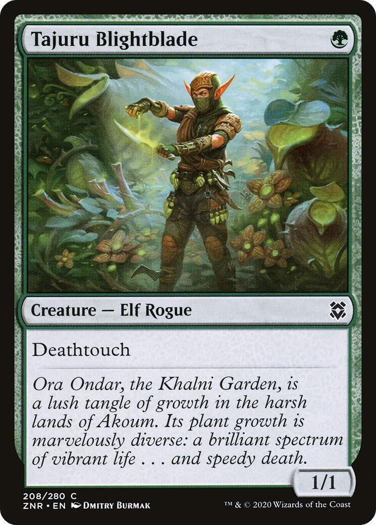 Image for Tajuru Blightblade (208) [Zendikar Rising] - Magic: The Gathering